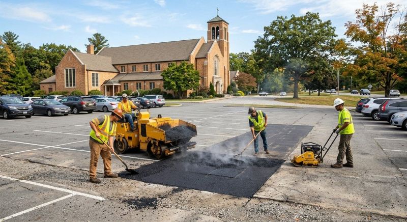 Church Parking Lot Repair in Pasadena, CA